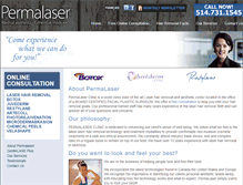 Tablet Screenshot of permalaser.com